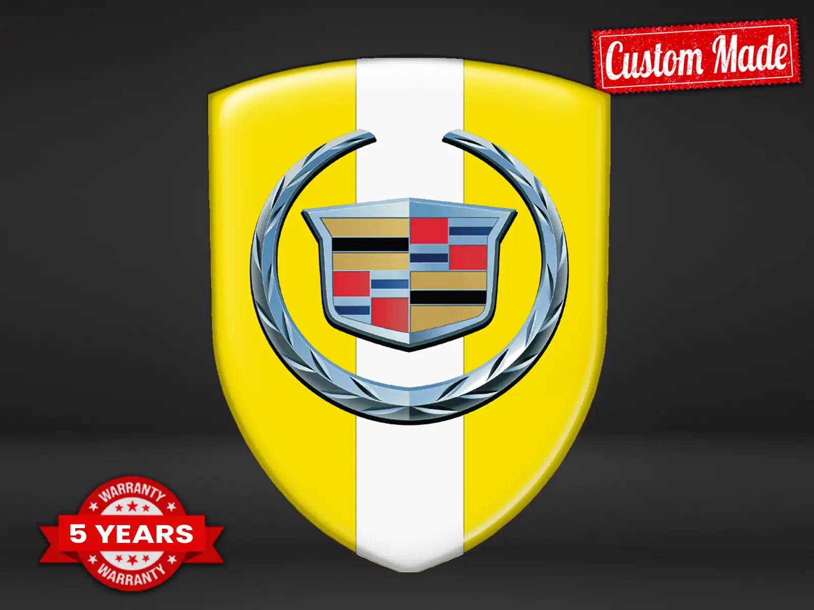 Cadillac Badge Emblemi Auto Resistenti Max Sport Chic